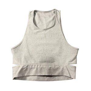 Outdoor Voices Womens Beige Crop Tank Top Medium Sleeveless Racerback Lightweigh